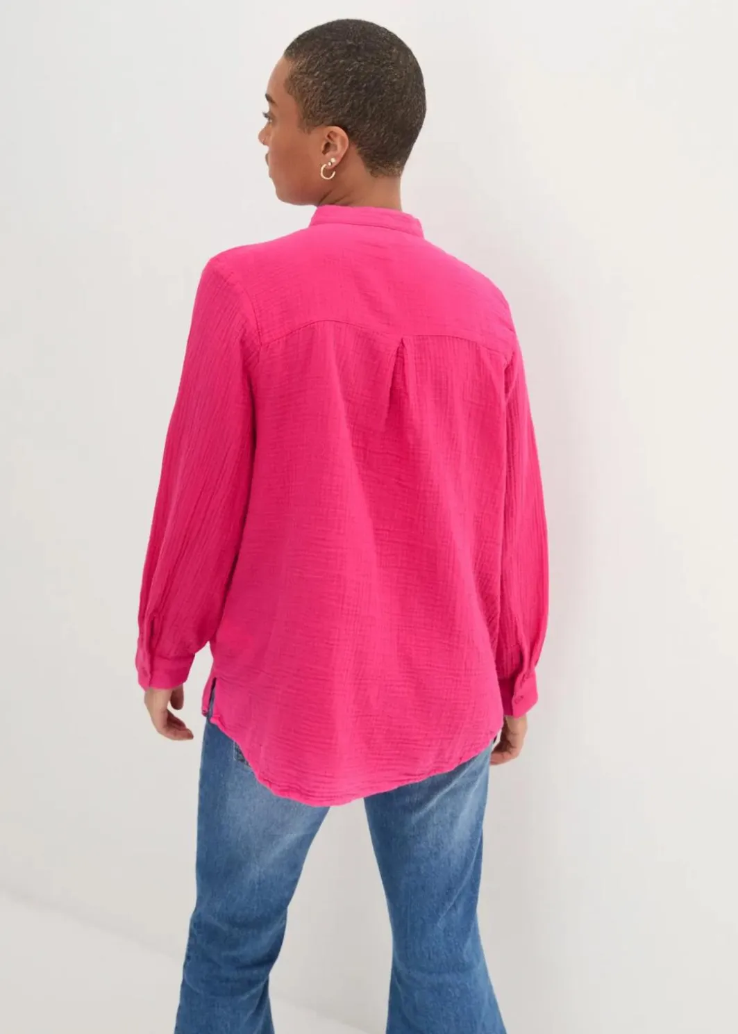 Discount Longbluse aus luftigem Musselin Damen Blusen & Tuniken|Bekleidung·Jacken & Mäntel