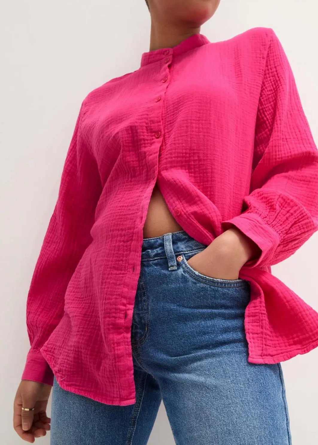 Discount Longbluse aus luftigem Musselin Damen Blusen & Tuniken|Bekleidung·Jacken & Mäntel