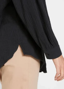 Sale Longbluse aus luftigem Musselin Damen Bekleidung·Jacken & Mäntel|Blusen & Tuniken