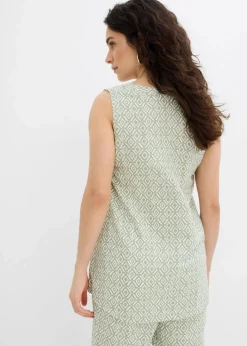 Damen bonprix Blusen & Tuniken|Zweiteiler & Sets|Longbluse aus softer Viskose
