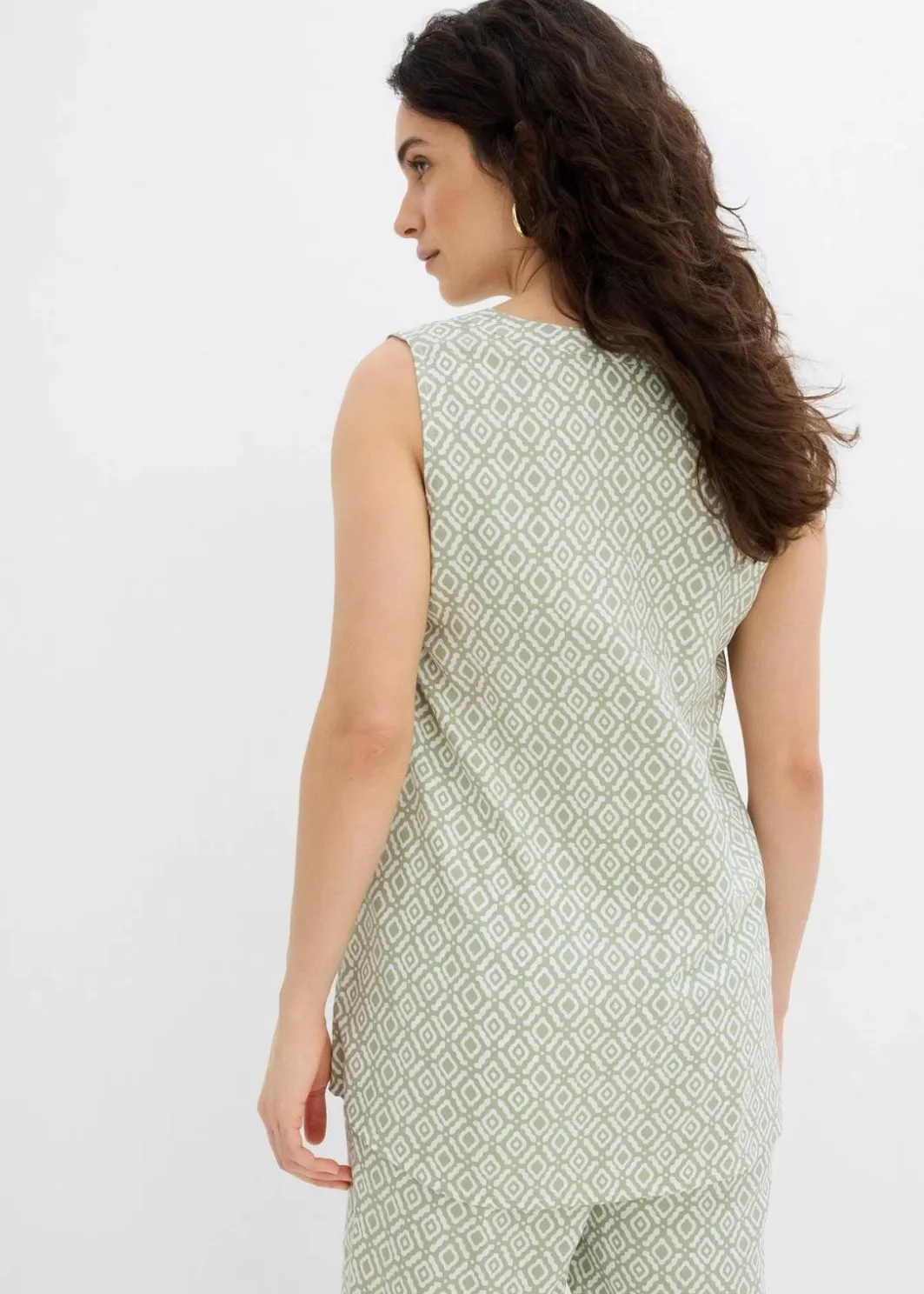 Damen bonprix Blusen & Tuniken|Zweiteiler & Sets|Longbluse aus softer Viskose