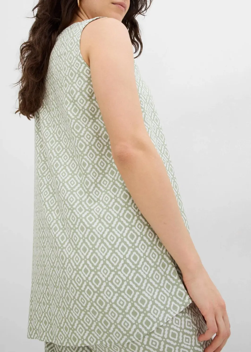 Damen bonprix Blusen & Tuniken|Zweiteiler & Sets|Longbluse aus softer Viskose