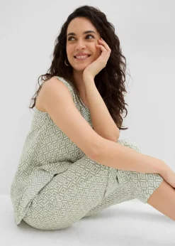 Damen bonprix Blusen & Tuniken|Zweiteiler & Sets|Longbluse aus softer Viskose