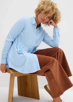 Hot Longbluse aus Viskose Damen Bekleidung·Jacken & Mäntel|Blusen & Tuniken