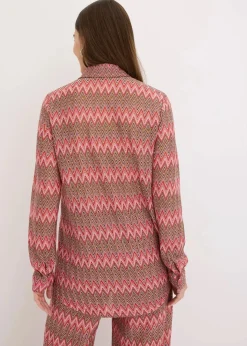 Online Longbluse in Häkel-Optik Damen Zweiteiler & Sets|Blusen & Tuniken