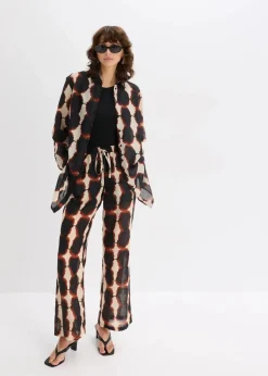 Damen bonprix Zweiteiler & Sets|Blusen & Tuniken|Longbluse mit Batik-Print