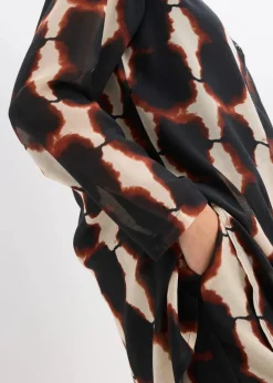 Damen bonprix Zweiteiler & Sets|Blusen & Tuniken|Longbluse mit Batik-Print
