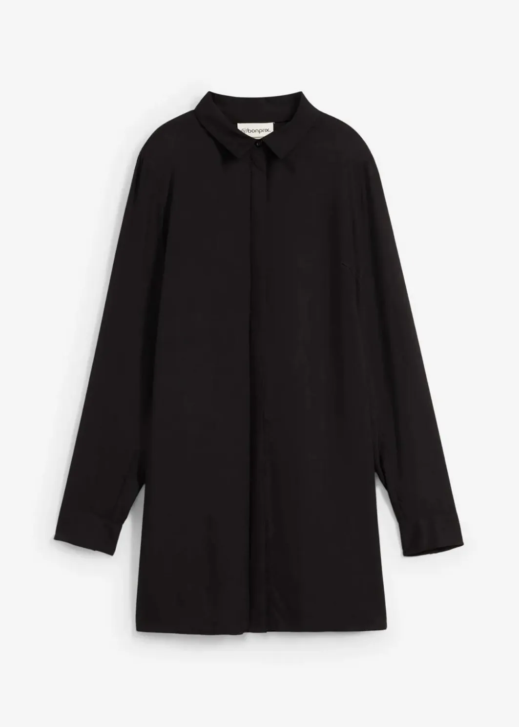 Discount Longbluse mit Schlitz aus fließender Viskose Damen Bekleidung·Jacken & Mäntel|Nachhaltigere Materialien