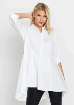 Sale Longbluse mit Volant Damen Blusen & Tuniken|Bekleidung·Jacken & Mäntel