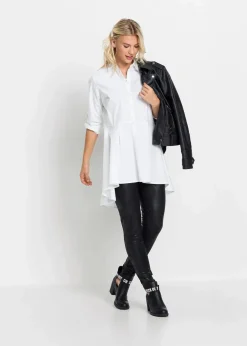 Sale Longbluse mit Volant Damen Blusen & Tuniken|Bekleidung·Jacken & Mäntel