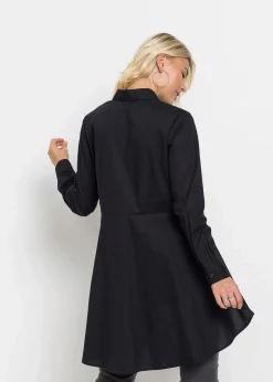 Damen bonprix Bekleidung·Jacken & Mäntel|Blusen & Tuniken|Longbluse mit Volant