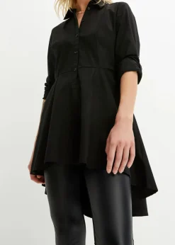 Damen bonprix Bekleidung·Jacken & Mäntel|Blusen & Tuniken|Longbluse mit Volant