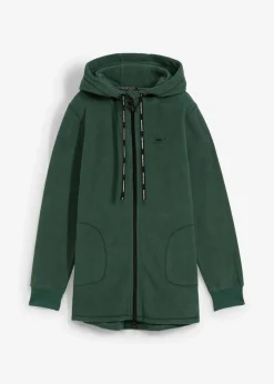 Online Long-Fleecejacke mit Reißverschluss-Taschen Damen Bekleidung·Blusen & Tuniken|Bekleidung·Hosen
