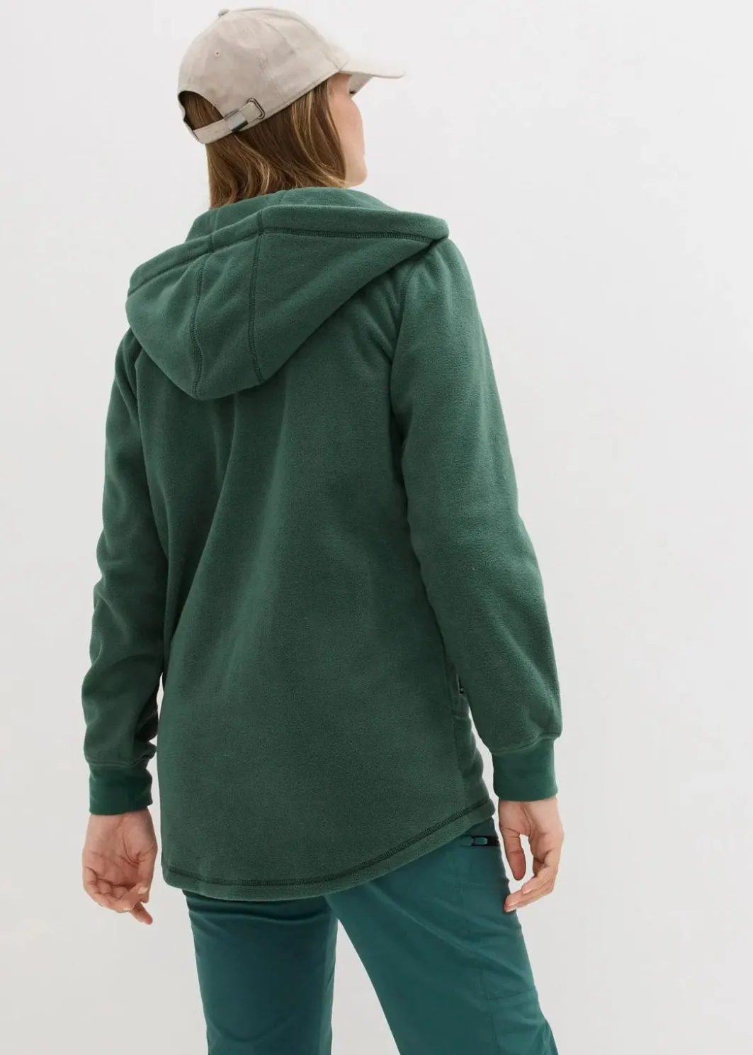 Online Long-Fleecejacke mit Reißverschluss-Taschen Damen Bekleidung·Blusen & Tuniken|Bekleidung·Hosen