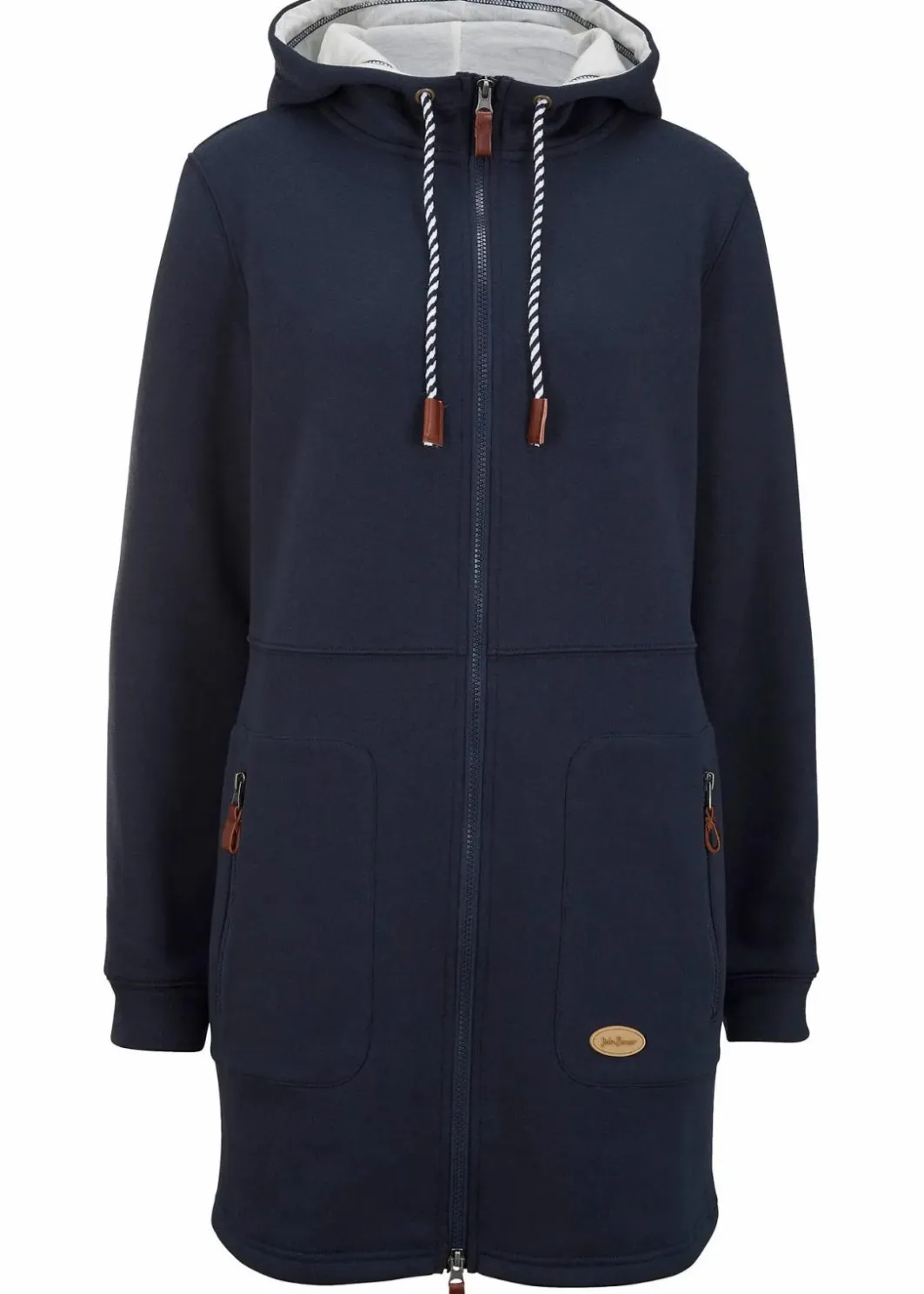 Damen bonprix Bekleidung·Blusen & Tuniken|Sweat|Long-Kapuzen-Sweatjacke