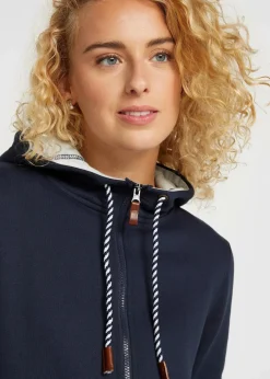 Damen bonprix Bekleidung·Blusen & Tuniken|Sweat|Long-Kapuzen-Sweatjacke