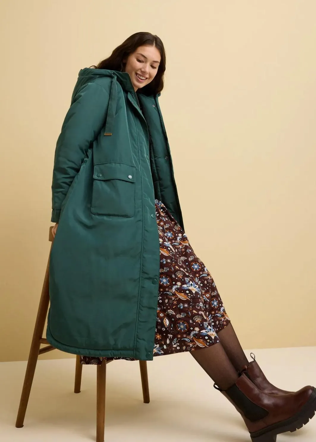 Clearance Long-Parka Damen Nachhaltigere Materialien|Jacken & Mäntel