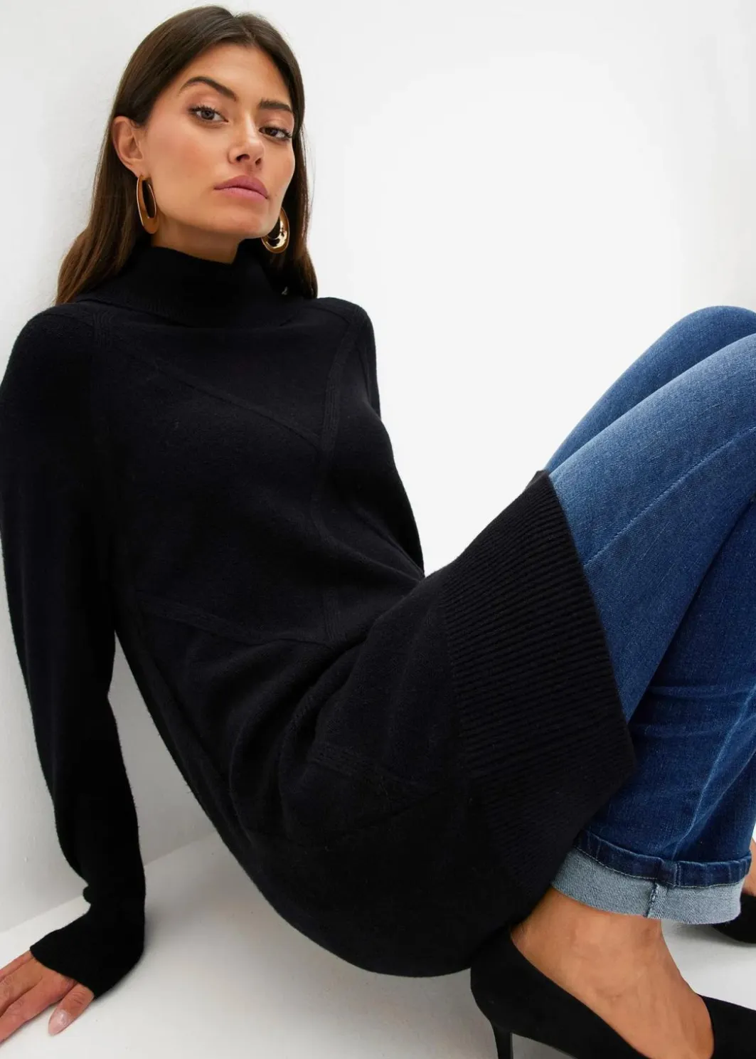 Damen bonprix Bekleidung·Umstandsmode|Strickmode|Longpullover