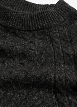 Damen bonprix Pullover & Strickjacken|Strickmode|Longpullover aus fließendem Viskose-Mix