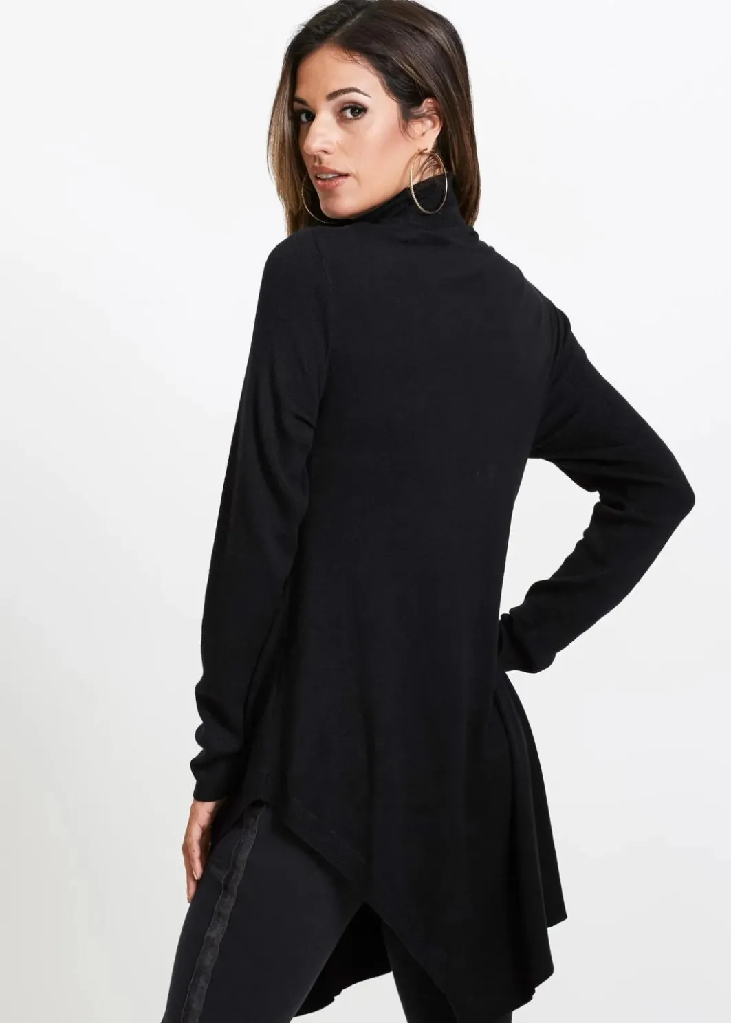 Damen bonprix Bekleidung·Umstandsmode|Bekleidung·Jeans|Long-Pullover aus Viskose-Mischung
