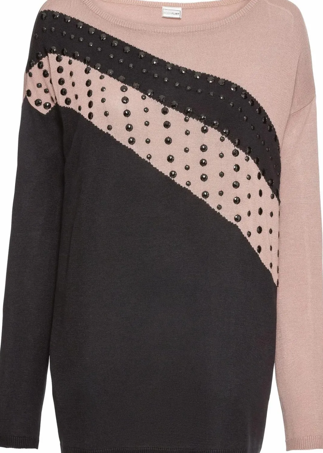 Damen bonprix Bekleidung·Umstandsmode|Bekleidung·Jeans|Longpullover mit Applikation