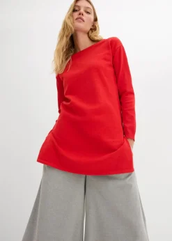 Hot Longpullover mit recycelter Baumwolle Damen Strickmode|Pullover & Strickjacken