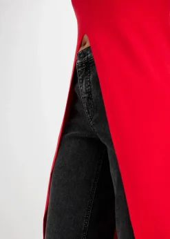 Damen bonprix Bekleidung·Umstandsmode|Strickmode|Longpullover mit Schlitz