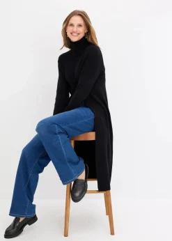 Clearance Longpullover mit Schlitz Damen Bekleidung·Umstandsmode|Strickmode