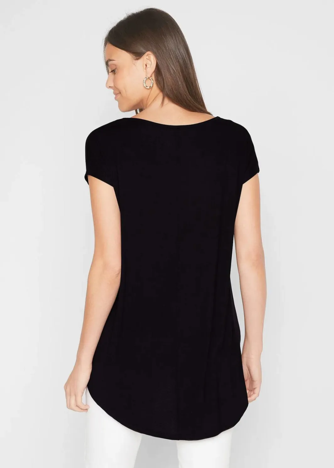 Discount Longshirt aus Viskose-Mix Damen Nachhaltigere Materialien|Shirts & Tops