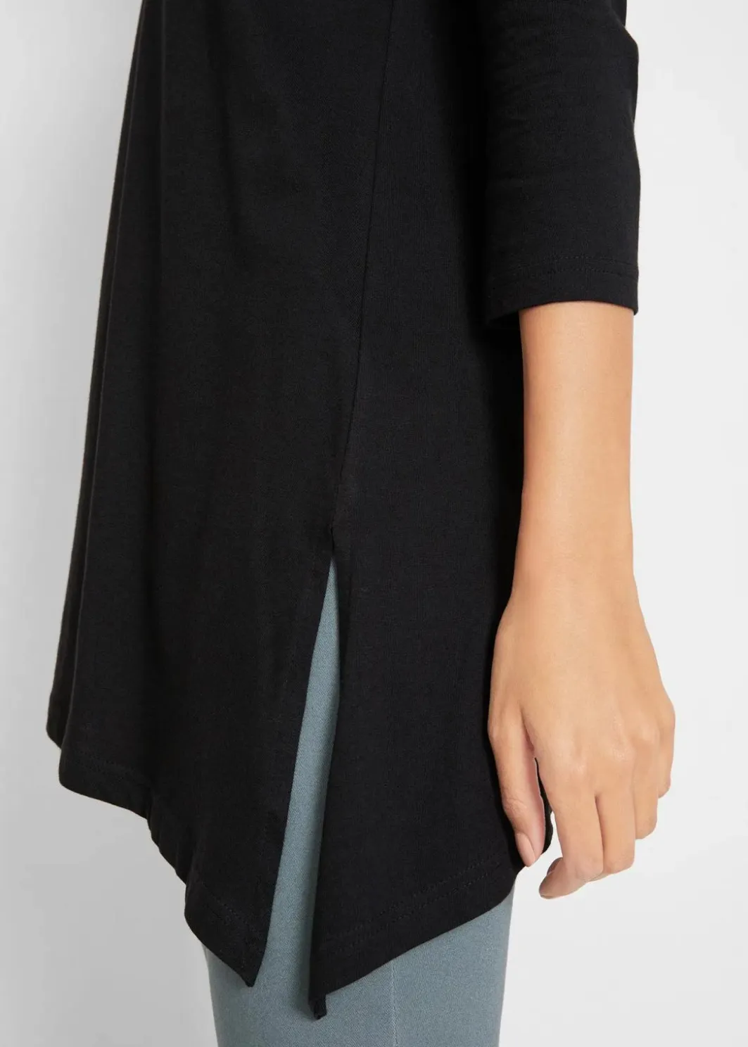 Hot Longshirt aus Baumwoll-Viskose-Mix Damen Shirts & Tops