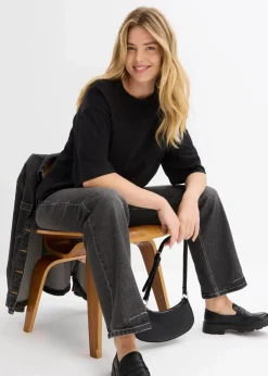 Hot Longshirt aus Interlock Damen Zweiteiler & Sets|Shirts & Tops
