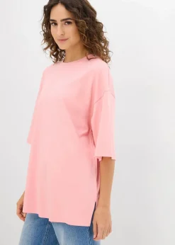 Damen bonprix Shirts & Tops|Zweiteiler & Sets|Longshirt aus Interlock