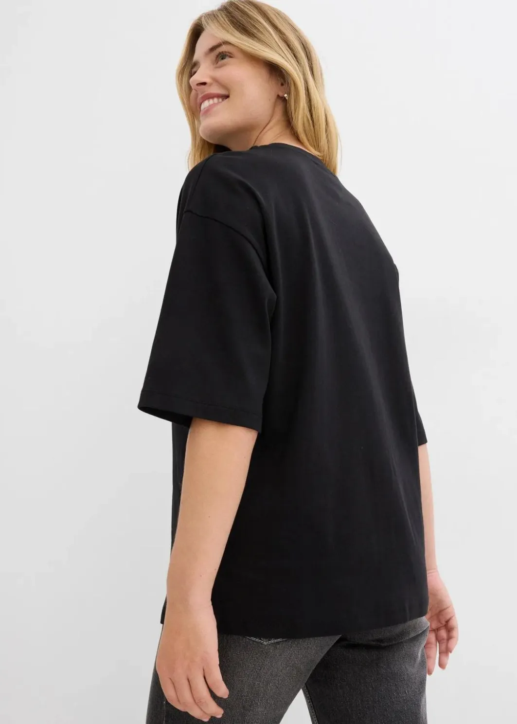 Damen bonprix Shirts & Tops|Zweiteiler & Sets|Longshirt aus Interlock