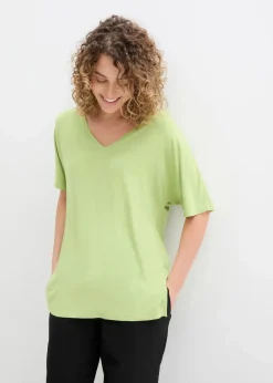 Outlet Long-Shirt aus nachhaltigem Viskose-Mix Damen Shirts & Tops