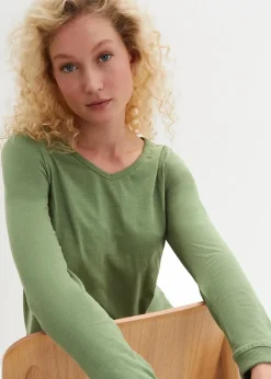 Damen bonprix Shirts & Tops|Longshirt aus reiner Baumwolle