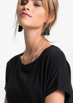 Damen bonprix Shirts & Tops|Longshirt aus reiner Baumwolle