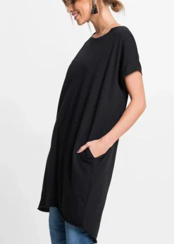Damen bonprix Shirts & Tops|Longshirt aus reiner Baumwolle
