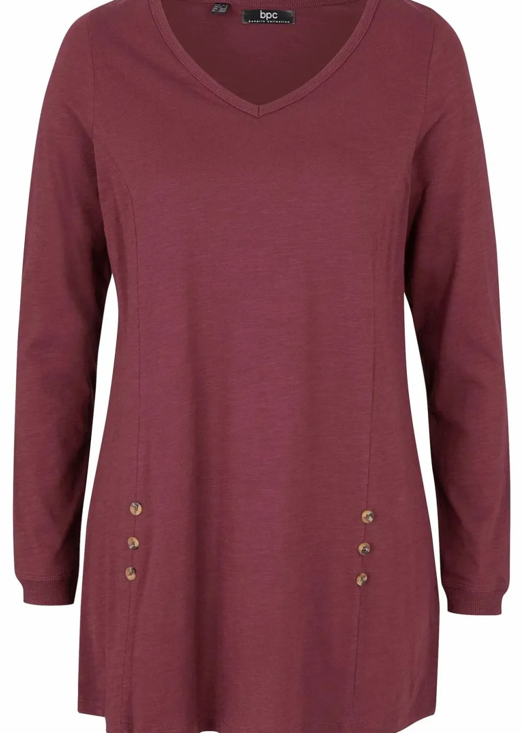 Discount Longshirt aus reiner Baumwolle Damen Shirts & Tops