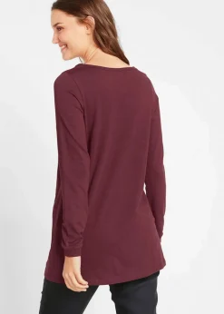 Discount Longshirt aus reiner Baumwolle Damen Shirts & Tops