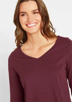 Discount Longshirt aus reiner Baumwolle Damen Shirts & Tops