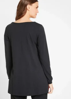 Damen bonprix Shirts & Tops|Longshirt aus reiner Baumwolle