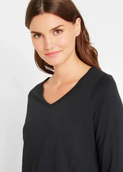 Damen bonprix Shirts & Tops|Longshirt aus reiner Baumwolle