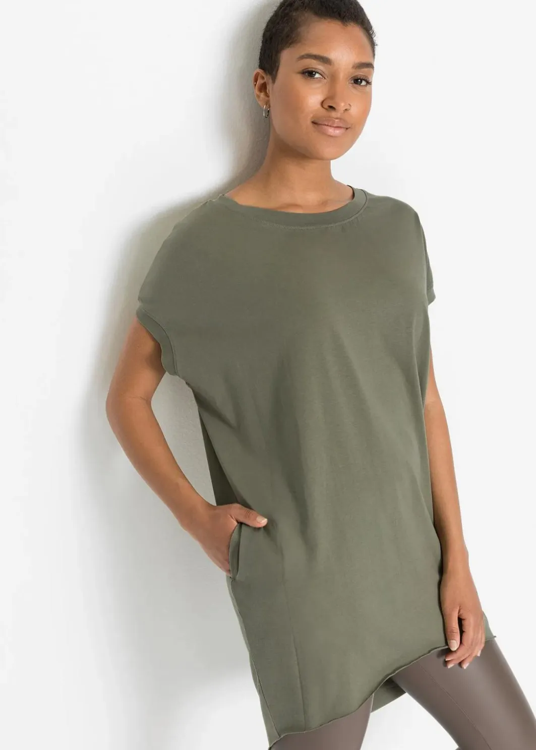 Sale Longshirt aus reiner Baumwolle Damen Shirts & Tops