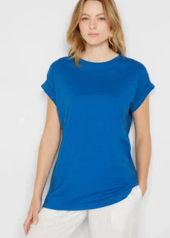 Damen bonprix Shirts & Tops|Basics|Longshirt aus reiner Bio-Baumwolle (2er Pack)