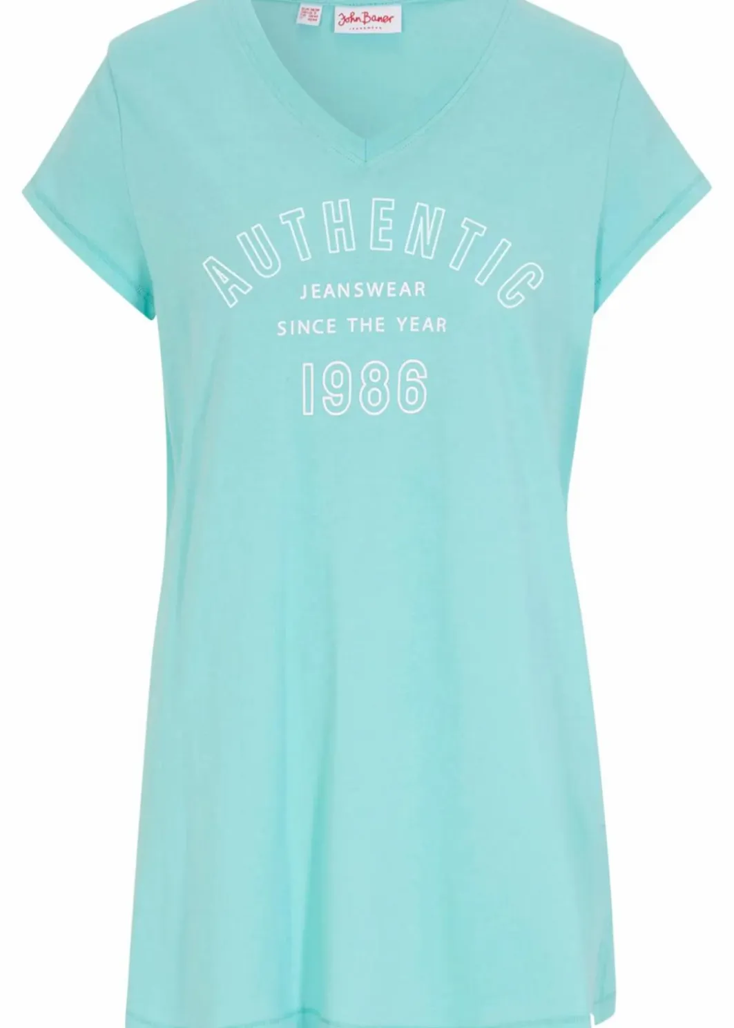 Damen bonprix Shirts & Tops|Nachhaltigere Materialien|Longshirt aus reiner Bio-Baumwolle