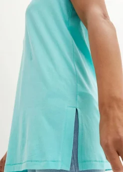 Damen bonprix Shirts & Tops|Nachhaltigere Materialien|Longshirt aus reiner Bio-Baumwolle