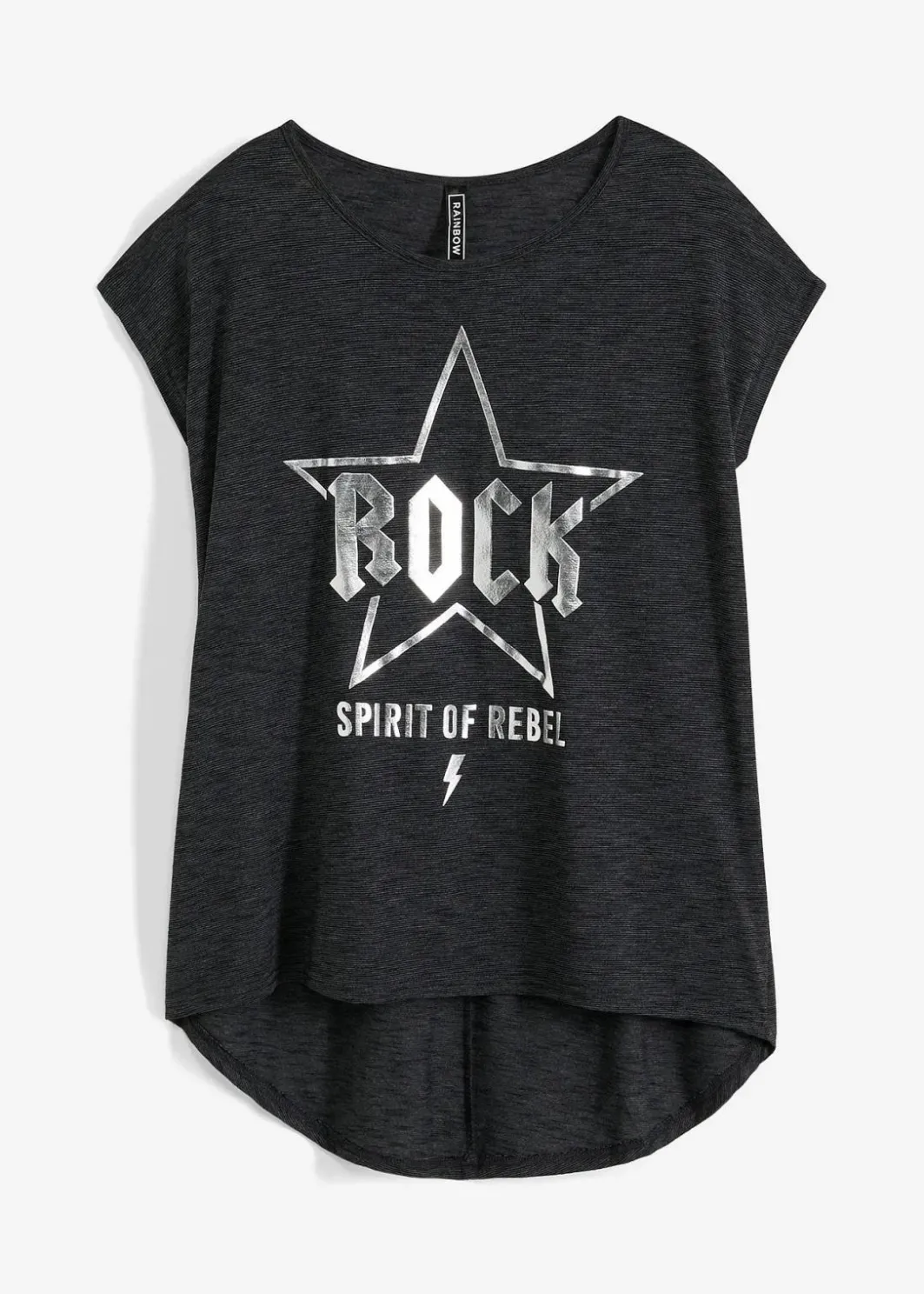 Damen bonprix Shirts & Tops|Longshirt aus softem Viskose-Mix
