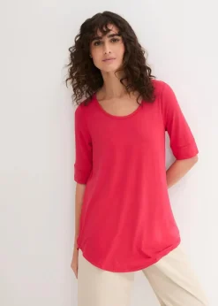 Damen bonprix Shirts & Tops|Basics|Long-Shirt aus softer Viskose