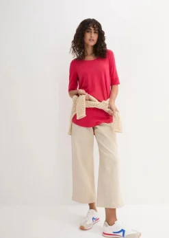 Damen bonprix Shirts & Tops|Basics|Long-Shirt aus softer Viskose