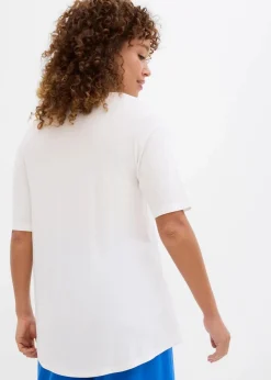 Damen bonprix Nachhaltigere Materialien|Shirts & Tops|Longshirt aus softer Viskose